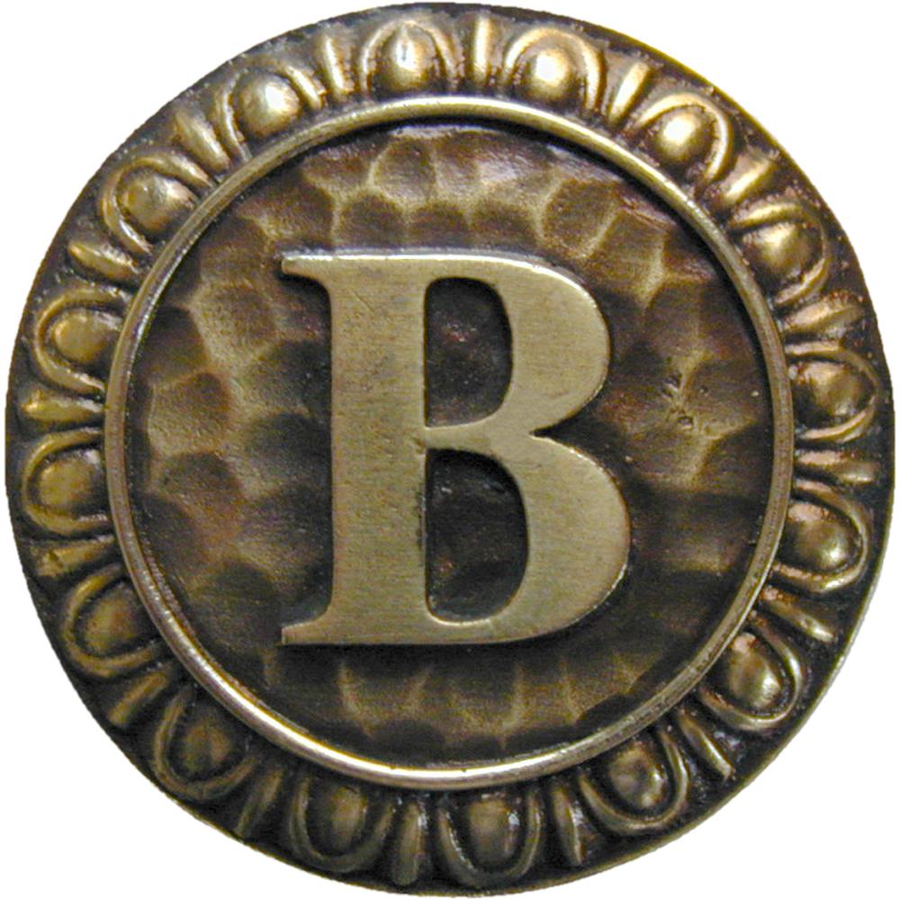 Notting Hill NHK-181-AB Initial B Knob Antique Brass